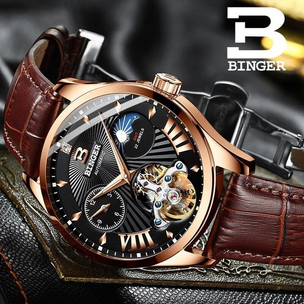 switzerland watch men binger automatic mechanical men watches sapphire gmt wrist watch waterproof b-1186-10, Slivery;brown
switzerland watch men binger automatic mechanical men watches sapphire gmt wrist watch waterproof b-1186-10, Slivery;brown