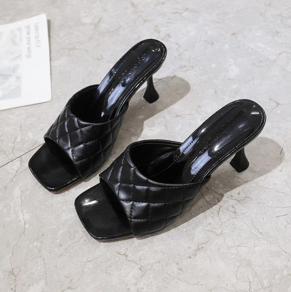 high heels slippers women sandals summer shoes woman slippers high pumps wedding jelly buty damskie square heels, Black
high heels slippers women sandals summer shoes woman slippers high pumps wedding jelly buty damskie square heels, Black