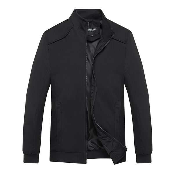 spring autumn classical jacket solid color men's base coat fullzip jacket outwear coat all-match style, Black;brown
spring autumn classical jacket solid color men's base coat fullzip jacket outwear coat all-match style, Black;brown