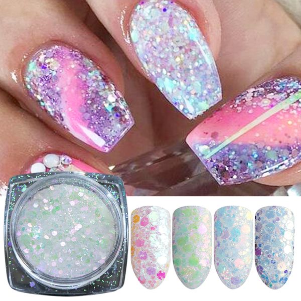 mermaid flakes nail sequins utrathin holo hexagon tips polish glitter nail art decorations pigment, Silver;gold
mermaid flakes nail sequins utrathin holo hexagon tips polish glitter nail art decorations pigment, Silver;gold