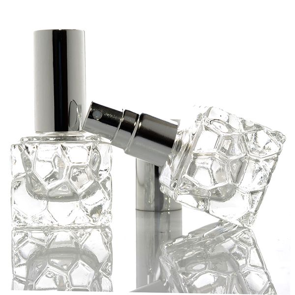 10ml clear empty refillable perfume bottle with sprayer square portable glass vials make up container p160
10ml clear empty refillable perfume bottle with sprayer square portable glass vials make up container p160