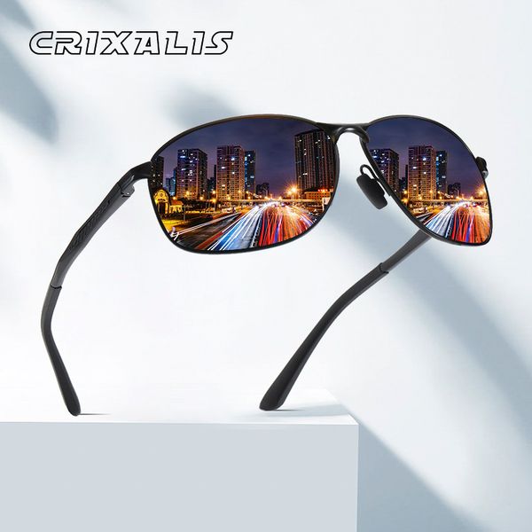 crixalis brand design men sunglasses polarized 2020 oval metal frame night vision male mirror sun glasses for driving goggle, White;black
crixalis brand design men sunglasses polarized 2020 oval metal frame night vision male mirror sun glasses for driving goggle, White;black