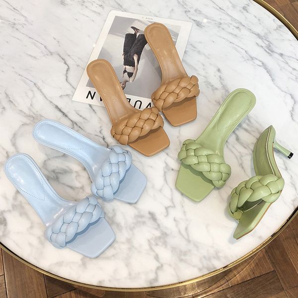 2020 new design weave womens slipper ladies thin high heel sandal open toe slip on summer casual outdoor slides flip flop shoe, Black
2020 new design weave womens slipper ladies thin high heel sandal open toe slip on summer casual outdoor slides flip flop shoe, Black