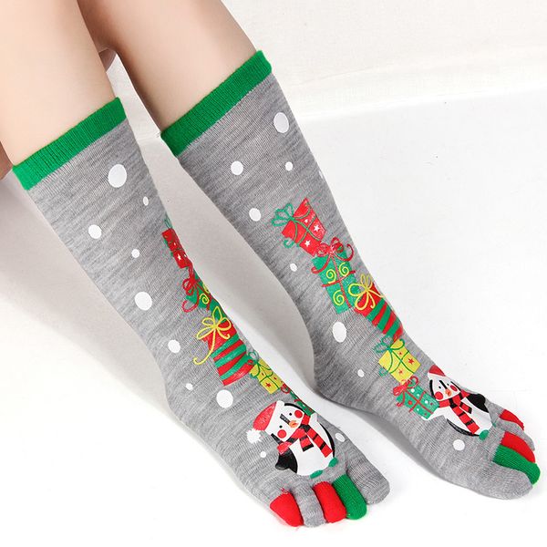 women christmas socks cute cartoon stripe five finger sock winter christmas socks cosplay, Silver
women christmas socks cute cartoon stripe five finger sock winter christmas socks cosplay, Silver