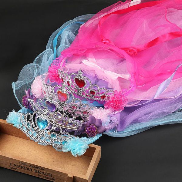 2020 newst crown veil flower girl's bridal veil with wreath wedding veil for girls price, Silver
2020 newst crown veil flower girl's bridal veil with wreath wedding veil for girls price, Silver