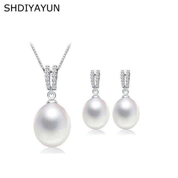 shdiyayun 2019 pearl jewelry set zircon 925 sterling silver jewelry for women natural freshwater pearl necklace drop earrings, Black
shdiyayun 2019 pearl jewelry set zircon 925 sterling silver jewelry for women natural freshwater pearl necklace drop earrings, Black