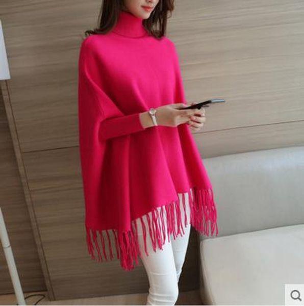 vintage 2020 cloak for feminino blusa tricot autumn women's knitting sweater female long sleeve fringed edge pullover s372, White;black
vintage 2020 cloak for feminino blusa tricot autumn women's knitting sweater female long sleeve fringed edge pullover s372, White;black
