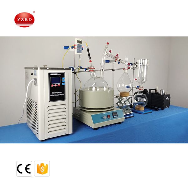 zzkd lab small short path distillation equipment 5l short path distillation chiller and vacuum pumps
zzkd lab small short path distillation equipment 5l short path distillation chiller and vacuum pumps