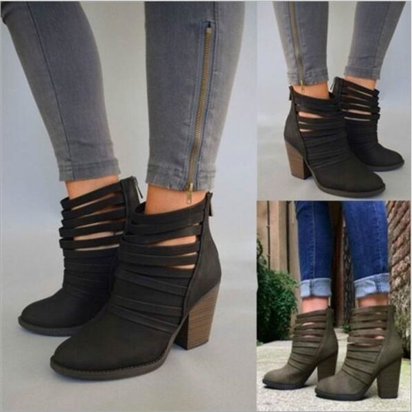 spring women's short boots hollow out high-heeled ankle booties fashion shoes woman female sandals botas, Black
spring women's short boots hollow out high-heeled ankle booties fashion shoes woman female sandals botas, Black