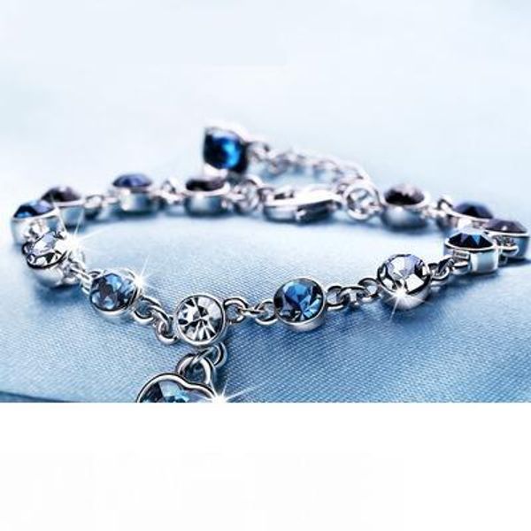 16 colors fashion lady love pendant crystal bracelet for love heart imitation diamond chain bracelet for women charm bracelets jewelry, Golden;silver
16 colors fashion lady love pendant crystal bracelet for love heart imitation diamond chain bracelet for women charm bracelets jewelry, Golden;silver