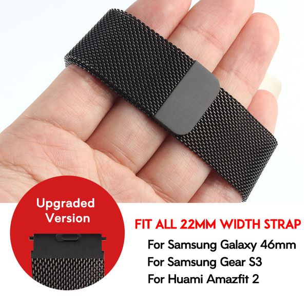 laforuta milanese loop strap for gear s3 frontier/classic watch band 22mm 20mm 18mm stainless steel mesh samsung galaxy 46mm, Black;brown
laforuta milanese loop strap for gear s3 frontier/classic watch band 22mm 20mm 18mm stainless steel mesh samsung galaxy 46mm, Black;brown