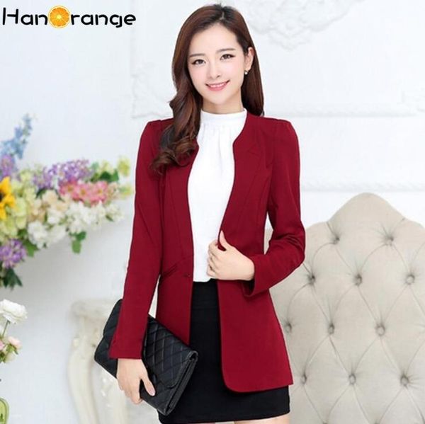 casual no collar slim fit blazer autumn female 2020 single button women jacket, White;black
casual no collar slim fit blazer autumn female 2020 single button women jacket, White;black