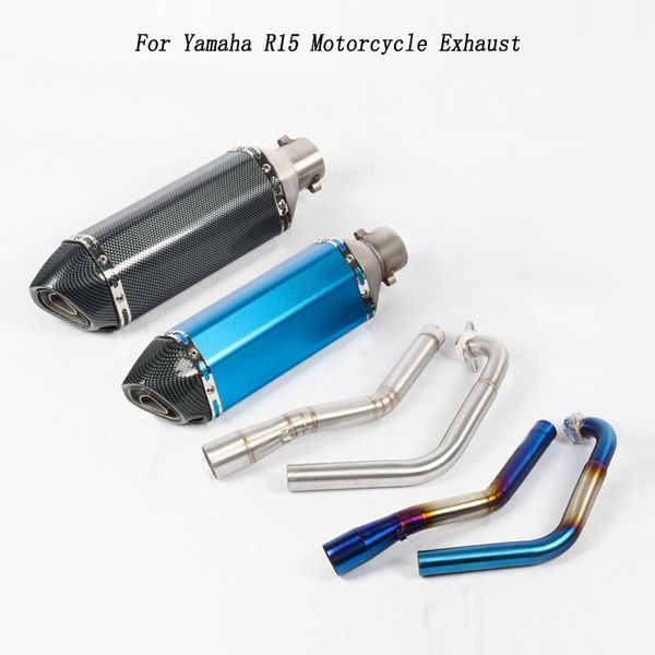 motorcycle full set exhaust muffler middle link pipe tube modified for yzf r15 2008-2016 mt-15 2008-2017 mt 125
motorcycle full set exhaust muffler middle link pipe tube modified for yzf r15 2008-2016 mt-15 2008-2017 mt 125
