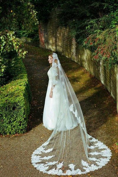 meaningful stylish popular chapel-length one-layer white ivory lace applique edge wedding veils meidingqianna brand bridal veils, Black
meaningful stylish popular chapel-length one-layer white ivory lace applique edge wedding veils meidingqianna brand bridal veils, Black
