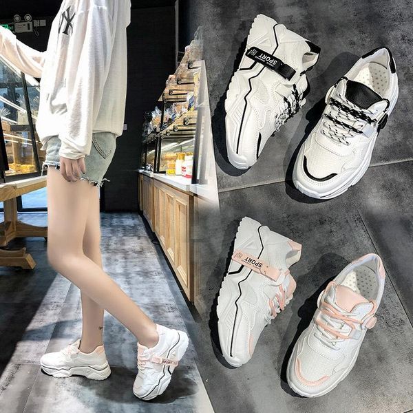 daddy shoes women 2019 summer new mesh breathable thick bottom white shoes sneakers running shoes ins tide 35-40, Black
daddy shoes women 2019 summer new mesh breathable thick bottom white shoes sneakers running shoes ins tide 35-40, Black