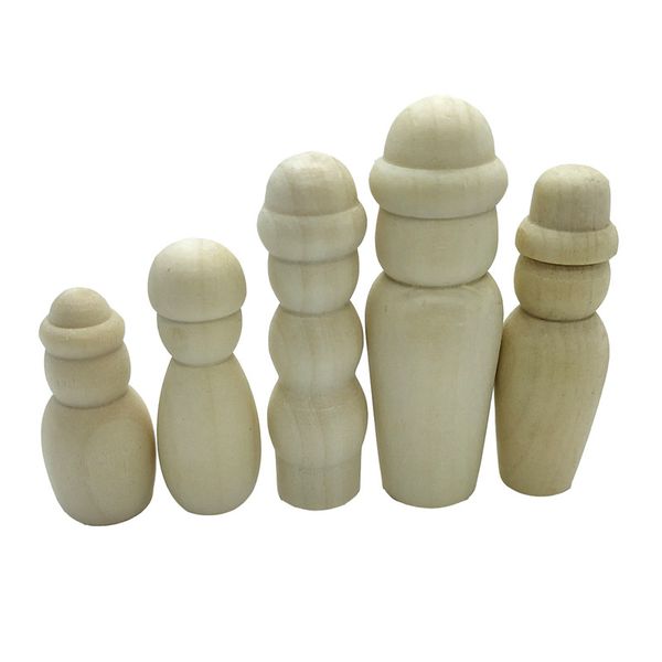 family wood craft unfinished wood diy art craft painting family people wooden peg dolls toy home decor accessories
