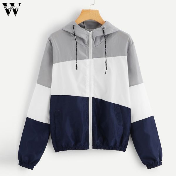 womail women jacket coat autumn female zipper long sleeves sport coat with pockets fashion female hooded jacket outwear j712, Black;brown
womail women jacket coat autumn female zipper long sleeves sport coat with pockets fashion female hooded jacket outwear j712, Black;brown
