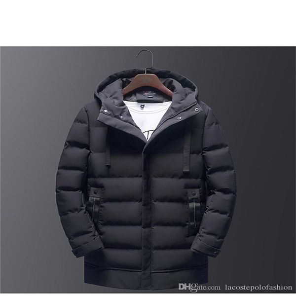 fashion solid mens long parkas designer thick winter mens coats zipper and button fly homme cotton padded jacket, Black
fashion solid mens long parkas designer thick winter mens coats zipper and button fly homme cotton padded jacket, Black