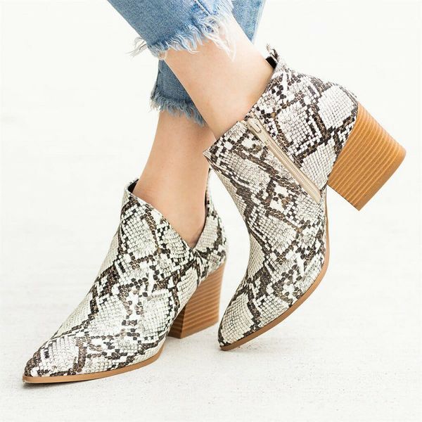women ankle boots leopard print ankle boots square heel fashion pointed toe ladies shoes new boots, Black
women ankle boots leopard print ankle boots square heel fashion pointed toe ladies shoes new boots, Black