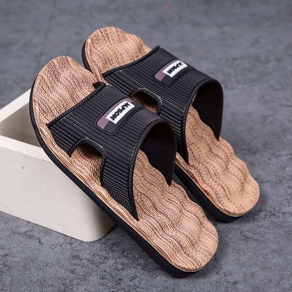 2020 home sandals men big size 39-47 slippers summer soft breathable beach slippers men casual cross outdoor slides, Black 
2020 home sandals men big size 39-47 slippers summer soft breathable beach slippers men casual cross outdoor slides, Black