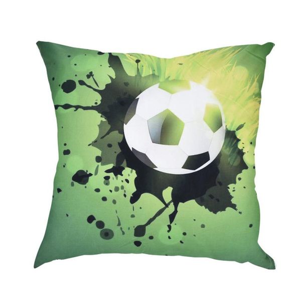sofa decorative cushionssoccor print pillow polyester sofa car cushion home decor