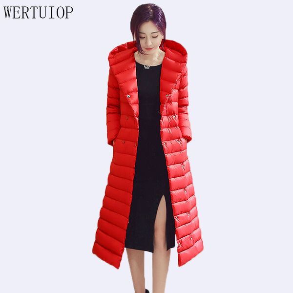 2018 new plus size winter down jacket female long hooded slim thin coat women down coat keep warm outerwear lady parka, Black
2018 new plus size winter down jacket female long hooded slim thin coat women down coat keep warm outerwear lady parka, Black