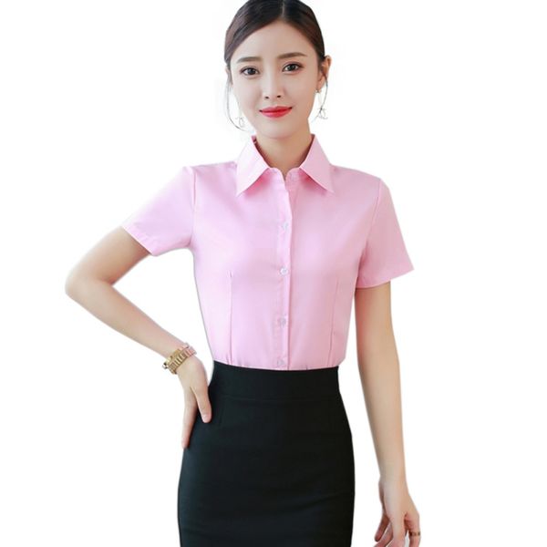 z summer blouse women office wear women loose shirts female slim fit lapel blouses casual short-sleeved plus size blusas, White
z summer blouse women office wear women loose shirts female slim fit lapel blouses casual short-sleeved plus size blusas, White