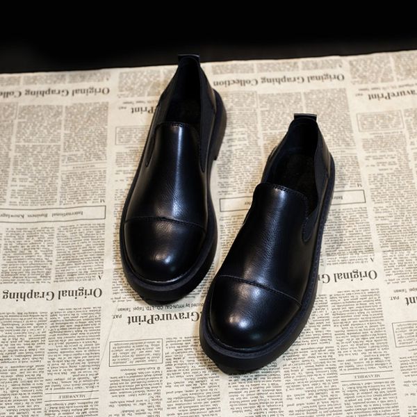 2020 new spring summer shoes female round head deep mouth small leather shoes retro flat zapatillas mujer j14-99, Black
2020 new spring summer shoes female round head deep mouth small leather shoes retro flat zapatillas mujer j14-99, Black