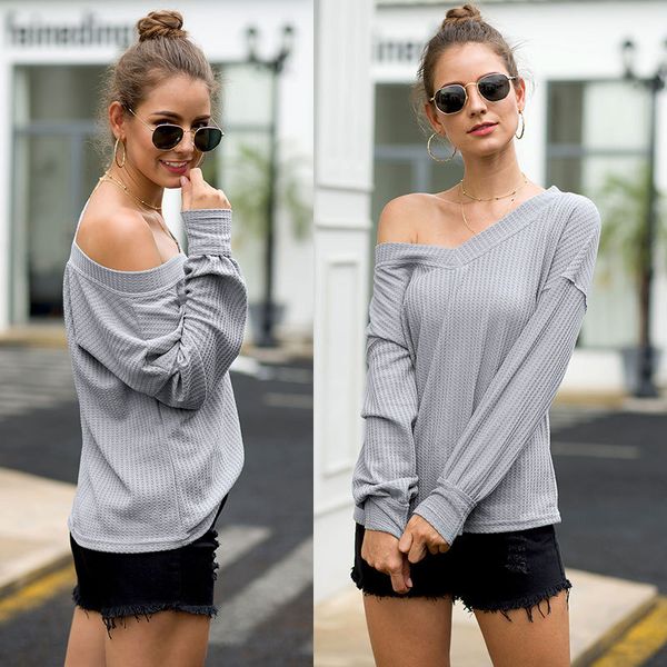 new autumn designer womens t-shirts luxury t-shirts for women with v-neck casual lanterns long-sleeves t-shirt brand women clothes wholesale, White
new autumn designer womens t-shirts luxury t-shirts for women with v-neck casual lanterns long-sleeves t-shirt brand women clothes wholesale, White