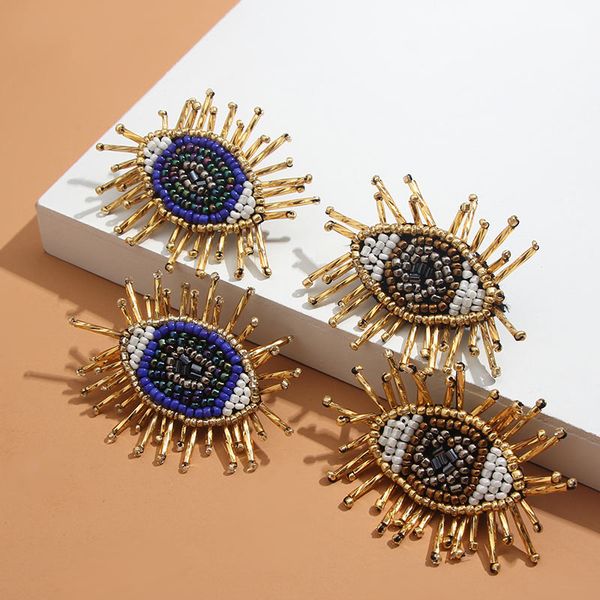 just feel creative eye shape stud earrings for women girl handmade beaded statement earring 2019 bohemian ethnic vintage jewelry, Golden;silver
just feel creative eye shape stud earrings for women girl handmade beaded statement earring 2019 bohemian ethnic vintage jewelry, Golden;silver