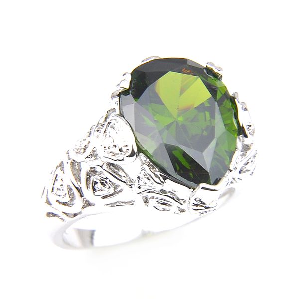 10 pcs/lot women's wedding jewelry rings drop green peridot gems 925 sterling silver plated ring jewelry gift, Golden;silver
10 pcs/lot women's wedding jewelry rings drop green peridot gems 925 sterling silver plated ring jewelry gift, Golden;silver