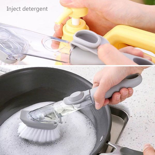 long handle cleaning brush with removable brush head sponge soap dispenser dish washing brush set kitchen clean tools
long handle cleaning brush with removable brush head sponge soap dispenser dish washing brush set kitchen clean tools