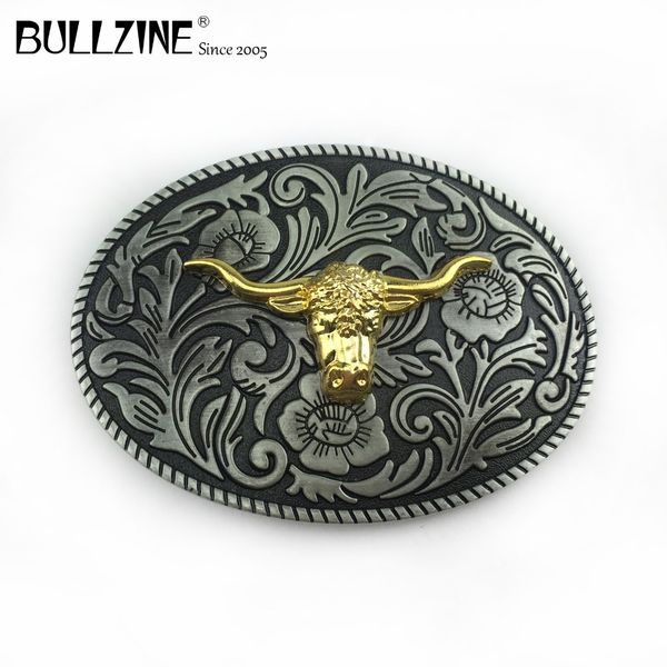 bullzine zinc alloy western flower bull head cowboy jeans gift belt buckle fp-03713 for 4cm width belt drop shipping, Slivery;black 
bullzine zinc alloy western flower bull head cowboy jeans gift belt buckle fp-03713 for 4cm width belt drop shipping, Slivery;black