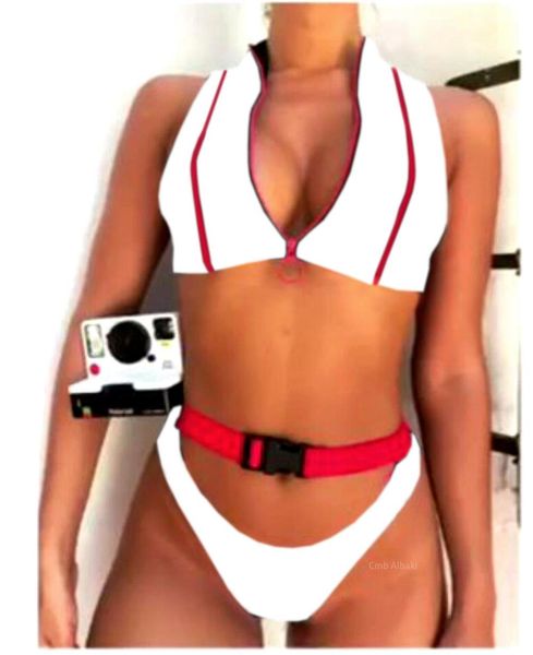 cmb albaki women bikini bathing swimsuit swimming swimwear water sports pure color two-piece swimming suit 3 color zipper eye-splice, White;black
cmb albaki women bikini bathing swimsuit swimming swimwear water sports pure color two-piece swimming suit 3 color zipper eye-splice, White;black