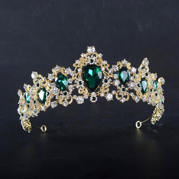 kmvexo baroque red blue green crown crystal bridal tiaras vintage gold hair accessories wedding rhinestone diadem pageant crowns, Golden;white
kmvexo baroque red blue green crown crystal bridal tiaras vintage gold hair accessories wedding rhinestone diadem pageant crowns, Golden;white