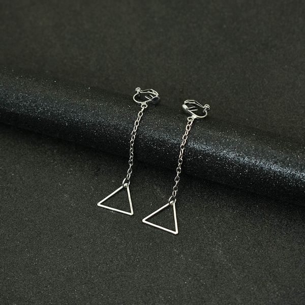 bing tu women long earrings geometric ear clip earing minimalist square triangle cuff earring coin earings no piercing jewelry, Silver
bing tu women long earrings geometric ear clip earing minimalist square triangle cuff earring coin earings no piercing jewelry, Silver