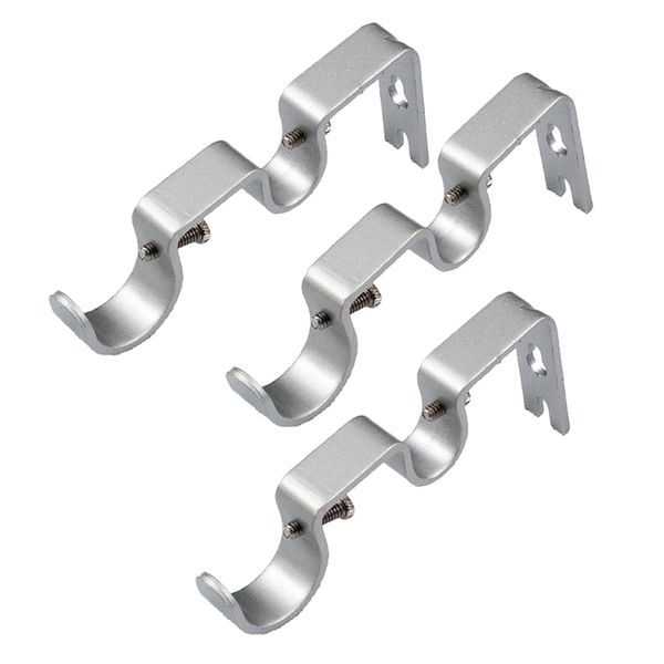 set of 3 adjustable metal drapery double curtain rod bracket holder for 1 and 5/8inch rod,sturdy steel
set of 3 adjustable metal drapery double curtain rod bracket holder for 1 and 5/8inch rod,sturdy steel