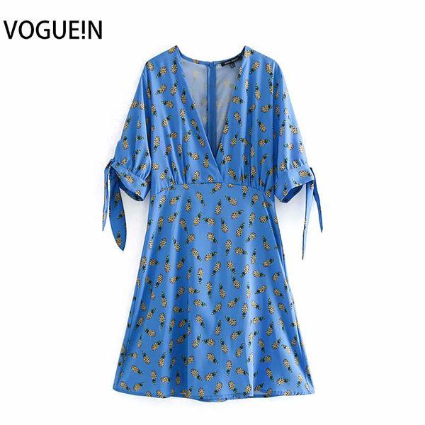 voguein new womens summer deep v-neck pineapple print knot sleeve blue mini dress wholesale, Black;gray
voguein new womens summer deep v-neck pineapple print knot sleeve blue mini dress wholesale, Black;gray