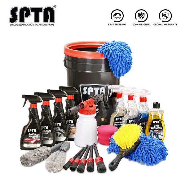 spta 23pcs ultimate car cleaning care kit car shampoo engine surface degrease weel & cleaner tire shine clean care sets
spta 23pcs ultimate car cleaning care kit car shampoo engine surface degrease weel & cleaner tire shine clean care sets