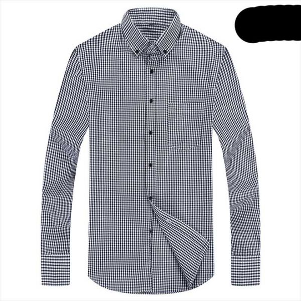 

spring autumn men young long sleeve single breasted shirts camisa,breathable comfortable plaid printed casual cloth, White;black