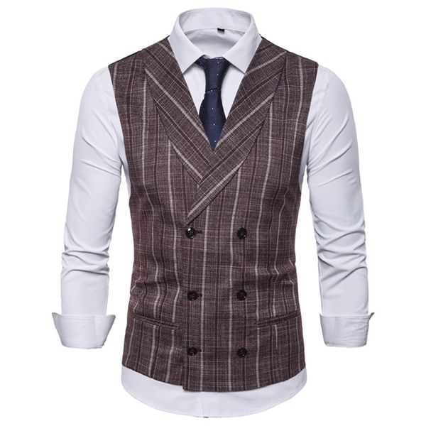 men's vests 2021 business sleeveless suit vest lapel fashion double-breasted striped plus size grey casual slim fit for men 3xl, Black;white
men's vests 2021 business sleeveless suit vest lapel fashion double-breasted striped plus size grey casual slim fit for men 3xl, Black;white