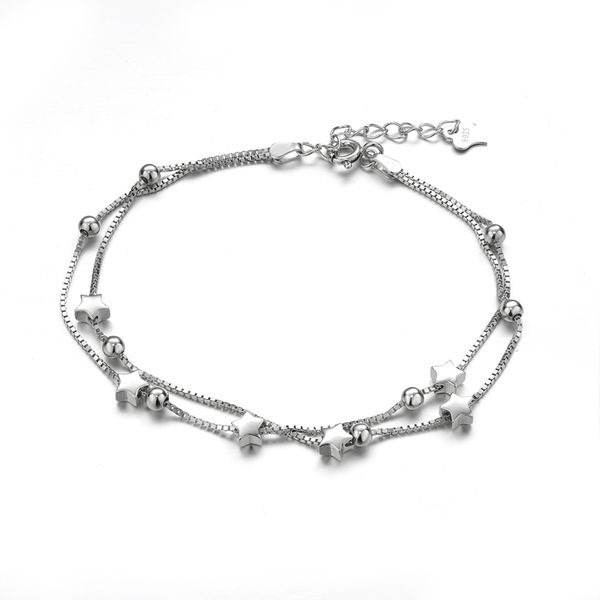 ruifan white gold color star genuine 925 sterling silver double layer beads box chain bracelets for women fine jewelry ybr103, Golden;silver
ruifan white gold color star genuine 925 sterling silver double layer beads box chain bracelets for women fine jewelry ybr103, Golden;silver