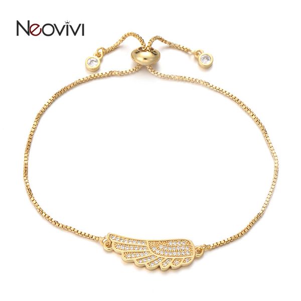 neovivi shiny wing charm bracelet micro pave clear white zircon lovely charms brass adjustable bracelets for women girl jewelry, Black
neovivi shiny wing charm bracelet micro pave clear white zircon lovely charms brass adjustable bracelets for women girl jewelry, Black