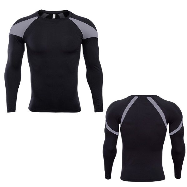 running shirts dry fit mens gym clothing scoop neck long sleeves uuy bid building suiit polyester apparel, Black;blue
running shirts dry fit mens gym clothing scoop neck long sleeves uuy bid building suiit polyester apparel, Black;blue