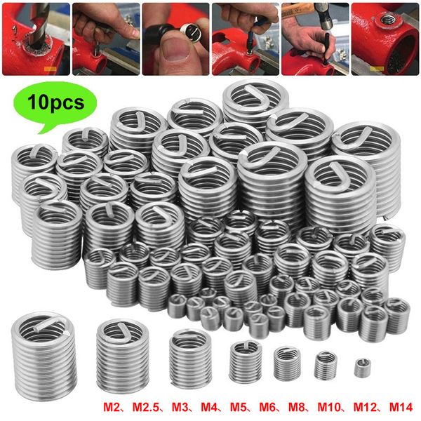 10pcs wire thread insert portable spring bush screw sleeve precision hardware whorl for tool parts for recessed screws
10pcs wire thread insert portable spring bush screw sleeve precision hardware whorl for tool parts for recessed screws