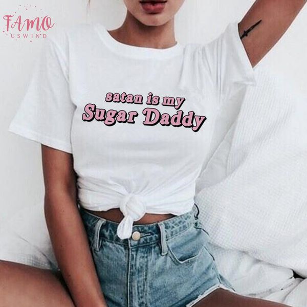 yes daddy t shirt women satan is my sugar daddy aesthetic kawaii harajuku t shirt ullzang 90s tshirt fashion tees female, White
yes daddy t shirt women satan is my sugar daddy aesthetic kawaii harajuku t shirt ullzang 90s tshirt fashion tees female, White