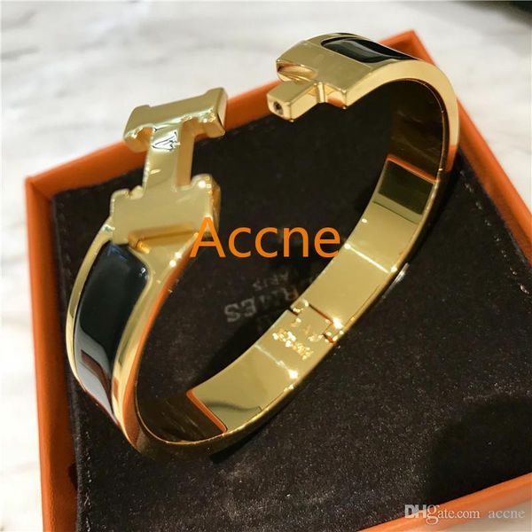 12 мм роскошные нержавеющей стали манжеты BraceletsBangles браслет эмаль браслет H золотая пряжка классический бренд браслеты
12 мм роскошные нержавеющей стали манжеты BraceletsBangles браслет эмаль браслет H золотая пряжка классический бренд браслеты