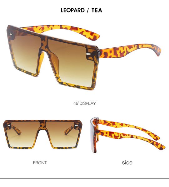 oversized square sunglasses women 2020 brand glasses fashion flat red black clear lens one piece mens sunglasses shade mirror uv400, White;black
oversized square sunglasses women 2020 brand glasses fashion flat red black clear lens one piece mens sunglasses shade mirror uv400, White;black