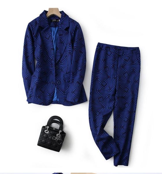 women's suits & blazers women blazer two piece sets long sleeve coat straight leg pants office lady print suit formal set t88, White;black
women's suits & blazers women blazer two piece sets long sleeve coat straight leg pants office lady print suit formal set t88, White;black