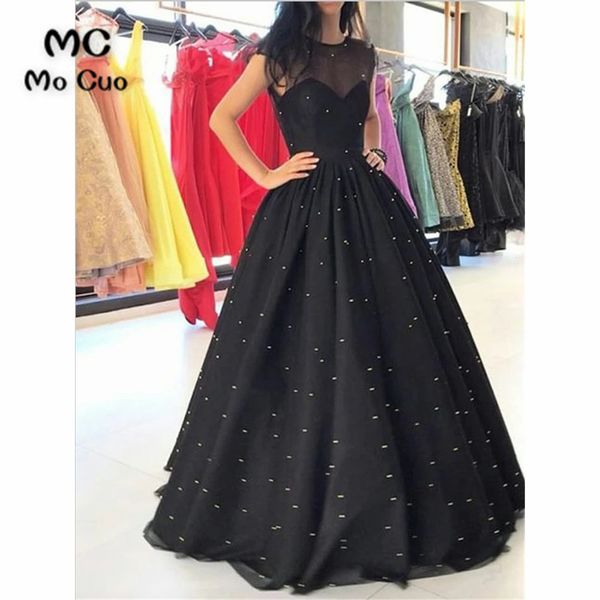ball gown black evening dresses long pearls prom gown long vestidos de fiesta cap sleeve tulle women evening dress, White;black
ball gown black evening dresses long pearls prom gown long vestidos de fiesta cap sleeve tulle women evening dress, White;black